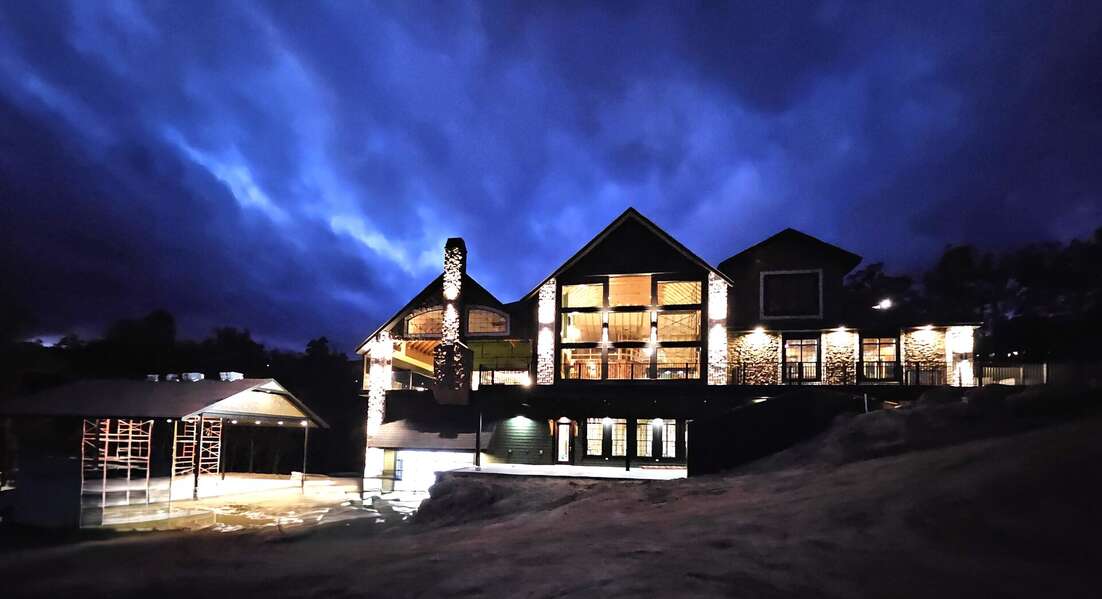 Nighttime in a beautiful Gatlinburg vacation rental