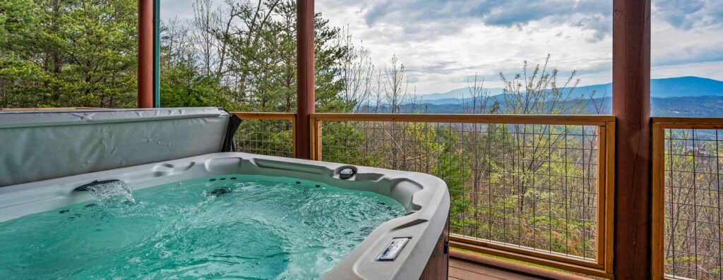 hot tub on deck
