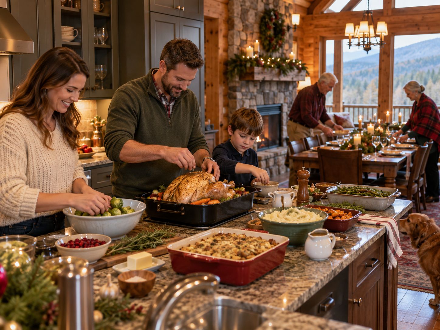 Holiday travel photograph for a Thanksgiving and Christmas trip to Pigeon Forge
